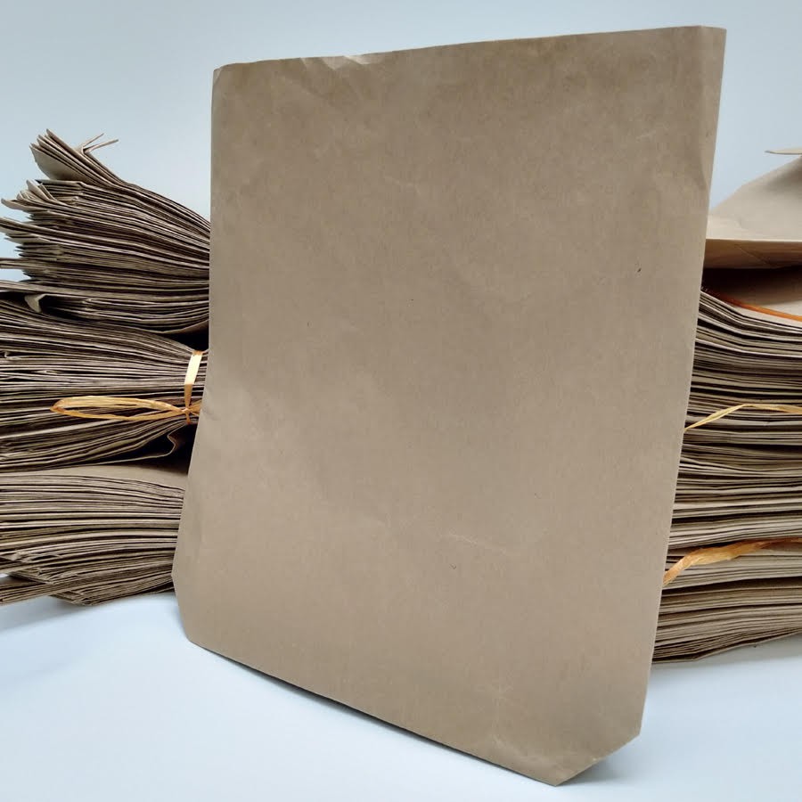 Túi giấy kraft xi măng (100 túi/tập) | Kraft bag, brown paper bag, no handle (100 pcs/ set)