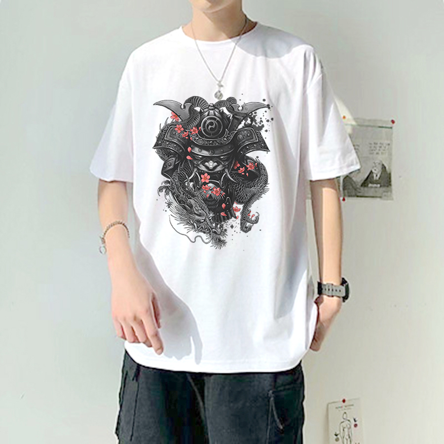(HCM-HOT SALE) Áo Thun UNISEX FREESIZE Tay Lỡ "In Hình SAMURAI"