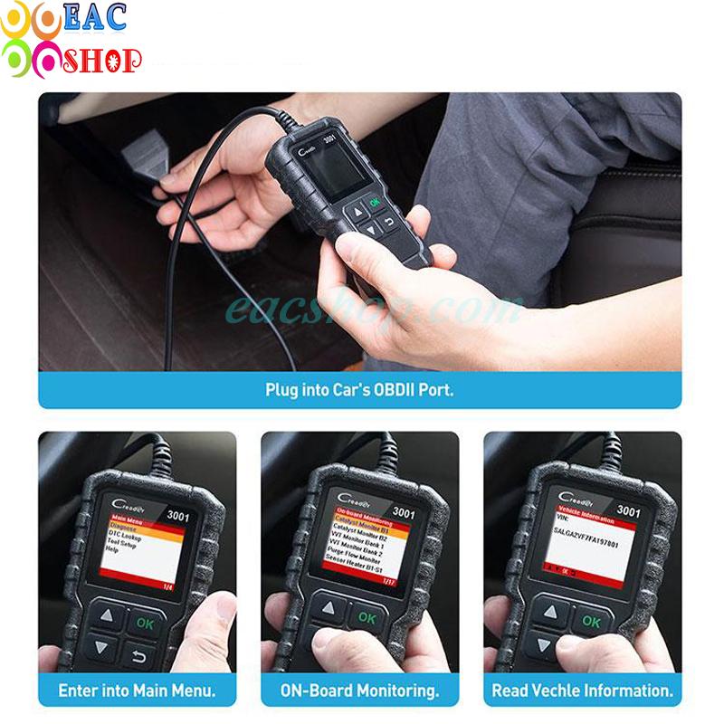 Máy đọc lỗi động cơ đa năng LAUNCH Creader 3001 / CR3001 OBD II - EACSHOP