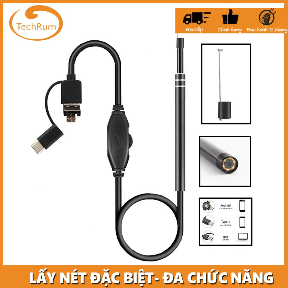 Camera nội soi tai siêu nét đi kèm bộ đầu lấy ráy , soi tai mũi chuyên nghiệp, đầu lấy ráy tai thông minh, máy hỗ trợ lấy ráy tai xịn, camera nội soi lấy ráy tai, camera noi soi tai, endoscope camera