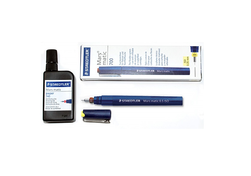 Mực can kỹ thuật STAEDTLER 745 màu đen
