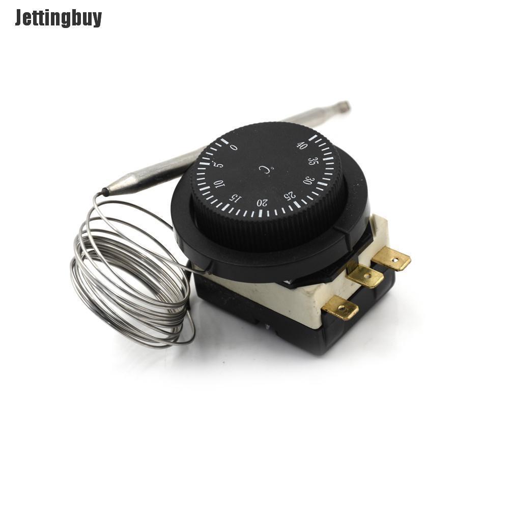 Jettingbuy Công Tắc Điều Khiển Nhiệt Độ 250V 16A 0-40C Bộ Điều Nhiệt Mao Quản