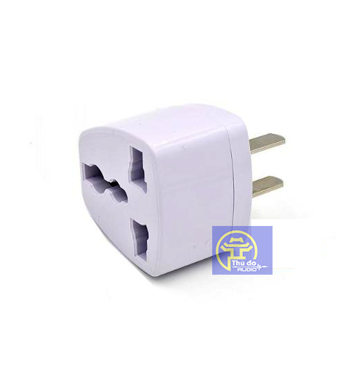 Phích cắm chuyển đổi ổ 3 chấu sang 2 chấu.