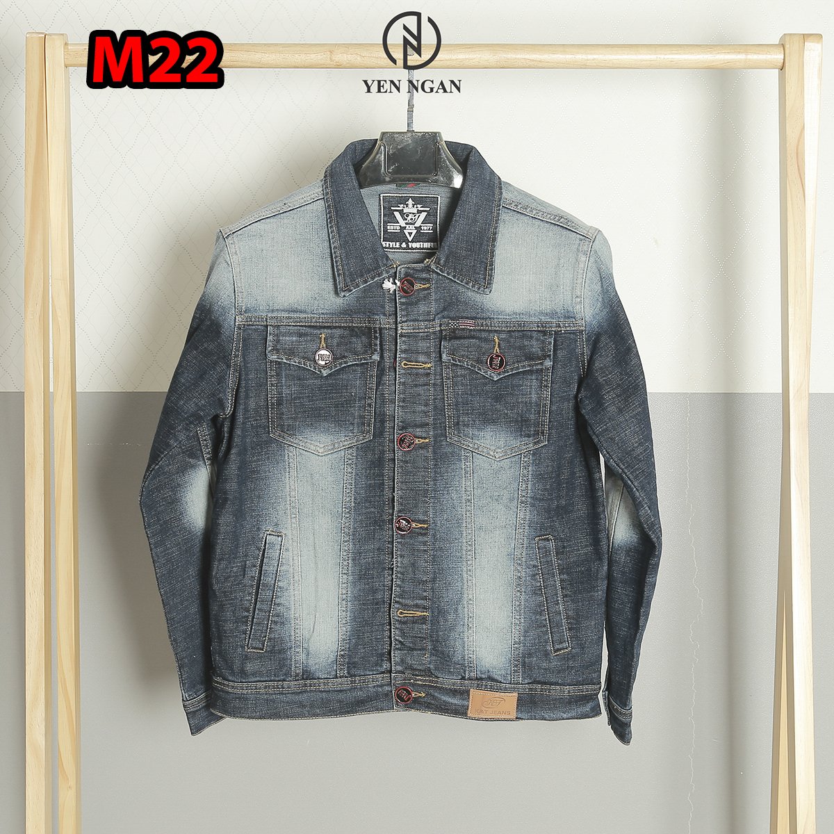 Áo khoac jeans nam cao cấp