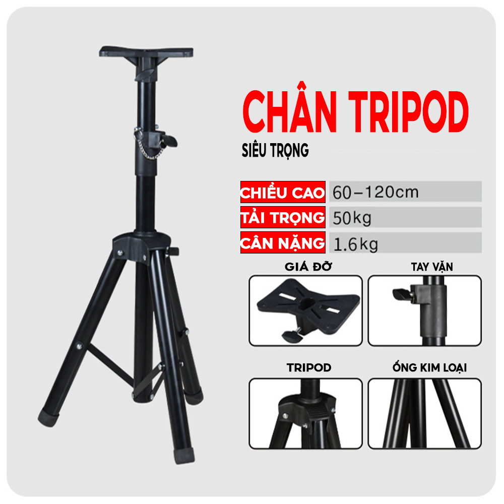 Chân loa sân khấu hội trường giá đỡ loa siêu trọng 120cm/180cm gía đỡ âm thanh, máy chiếu