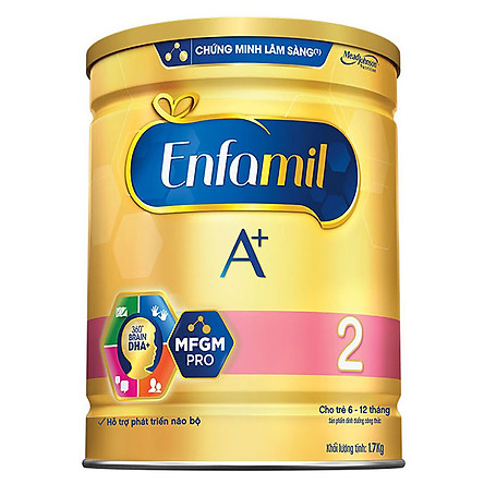 Sữa bột Enfamil A+ 2 - lon thiếc 1.7kg