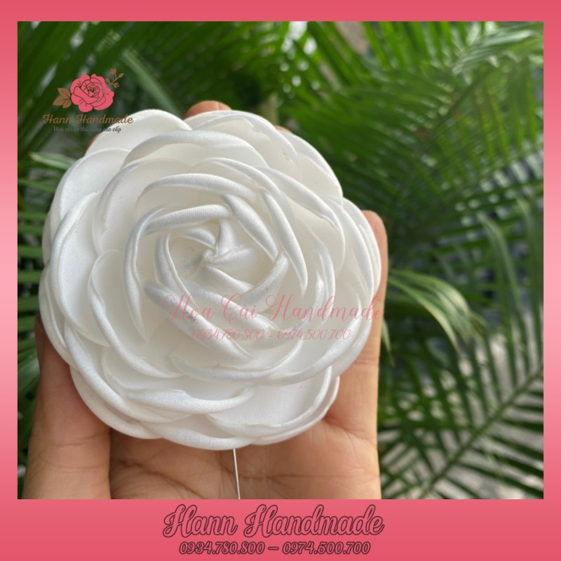 Sỉ Hoa Cài Áo Váy Lụa Mờ Cao Cấp [HANN HANDMADE - Hoa cài áo, phụ kiện thời trang sỉ]