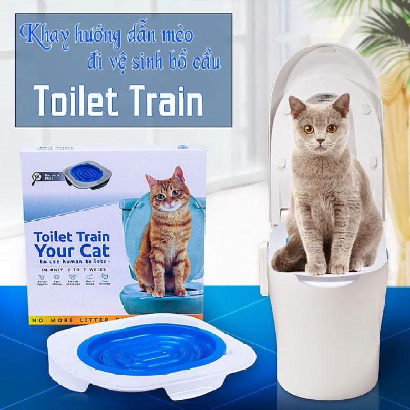 Dạy mèo vệ sinh bồn cầu Toilet Train Cao Cấp - Cutepets