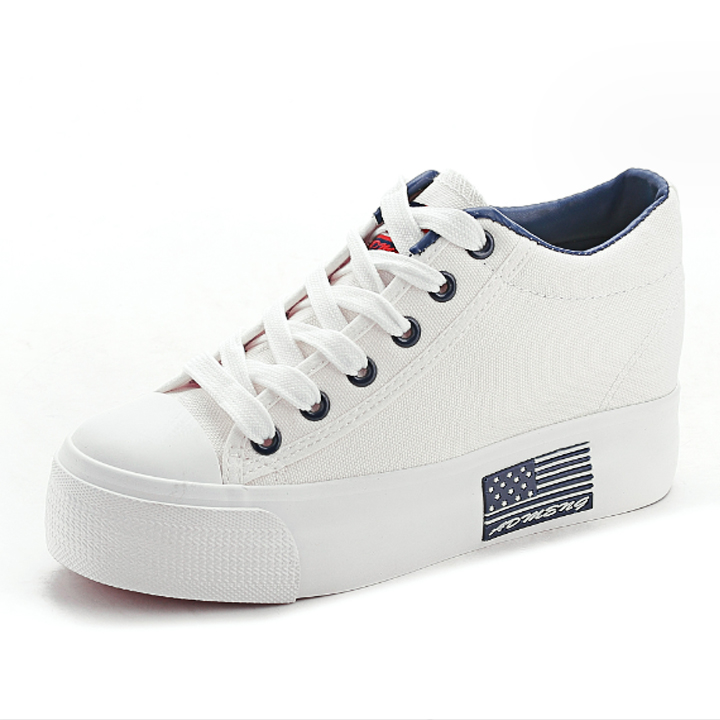 Giày Bata Vải canvas tăng chiều cao 7cm PS290-1345