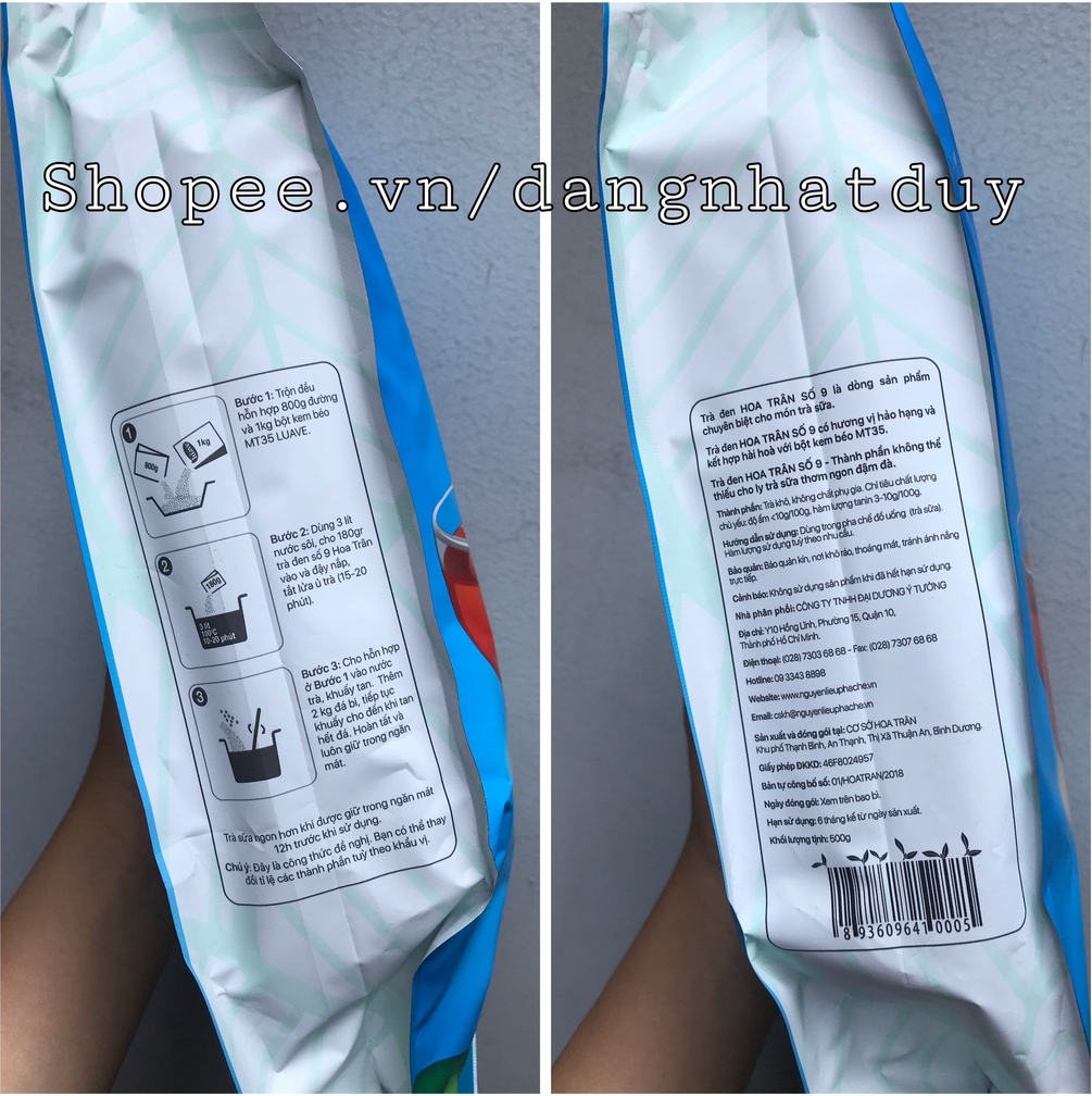 Trà đen Hoa Trân số 9 500GRAM (chính hãng túi nhám)