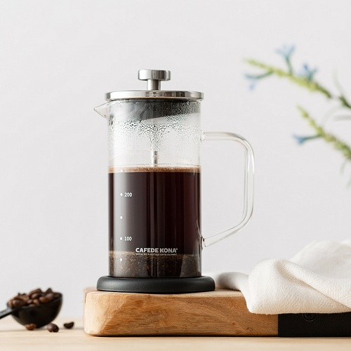 Bình French Press - Bình pha cà phê kiểu Pháp thủy tinh Cafede Kona