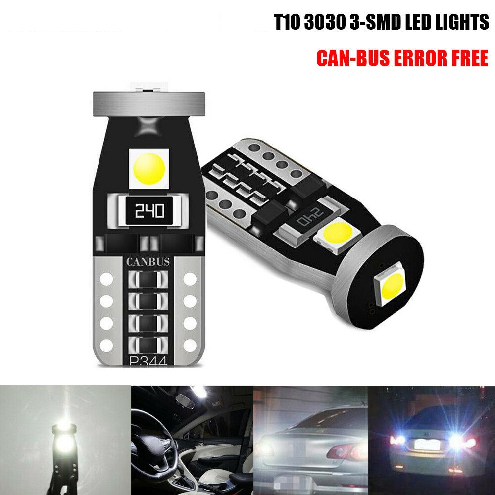 Bóng Led T10 3smd 3030 Gắn Demi, Mặt Đồng Hồ Taplo, Đèn Bảng Số AB, EX