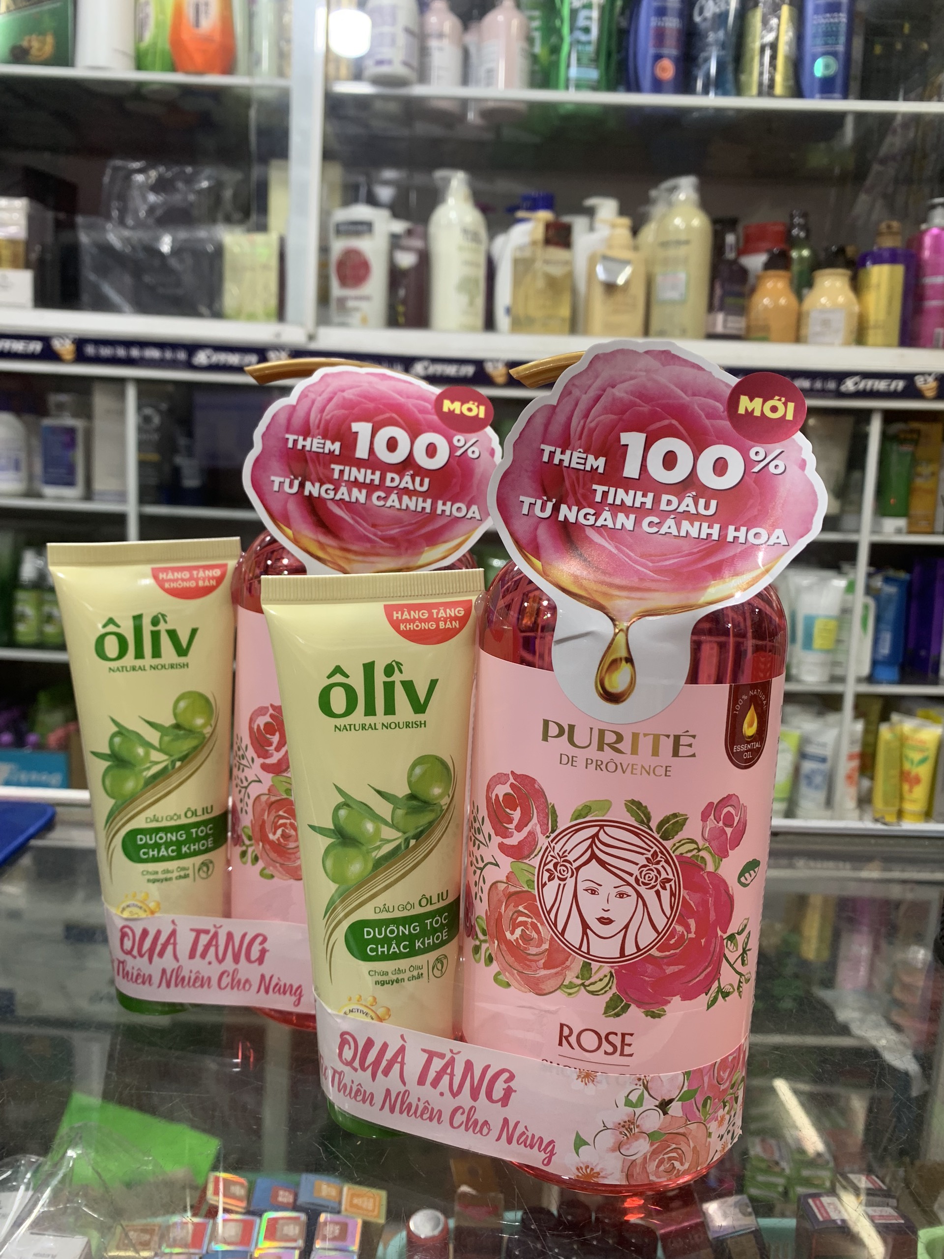 Sữa Tắm Purite De Provence Hoa Hồng 850ml - KÈM TẶNG CHAI 250ML