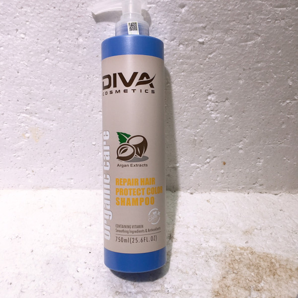 Cặp Dầu Gội Xả Phục Hồi Giữ Màu Tóc Diva Dừa 750ml