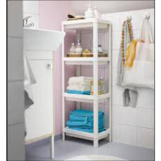 Kệ phòng tắm Ikea Vesken có bánh xe