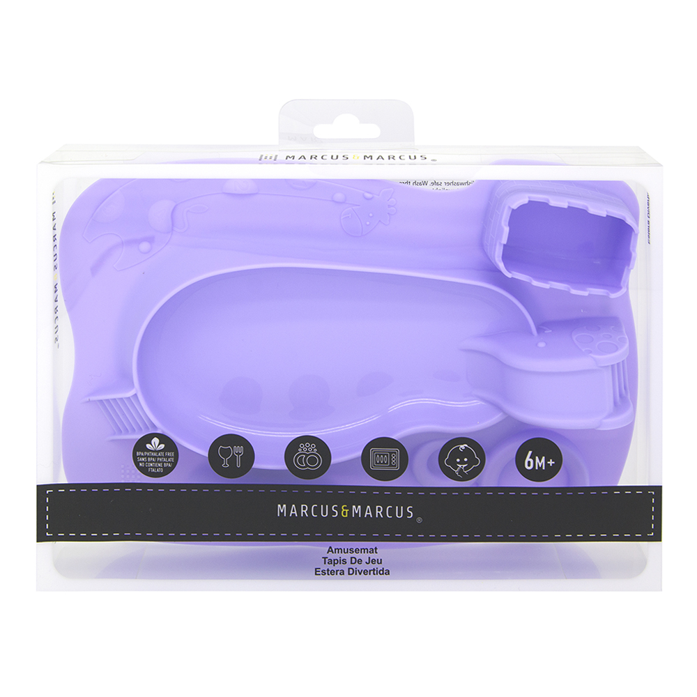 Khay ăn dặm silicon vui nhộn cho bé Marcus & Marcus, từ 6 tháng - Willo