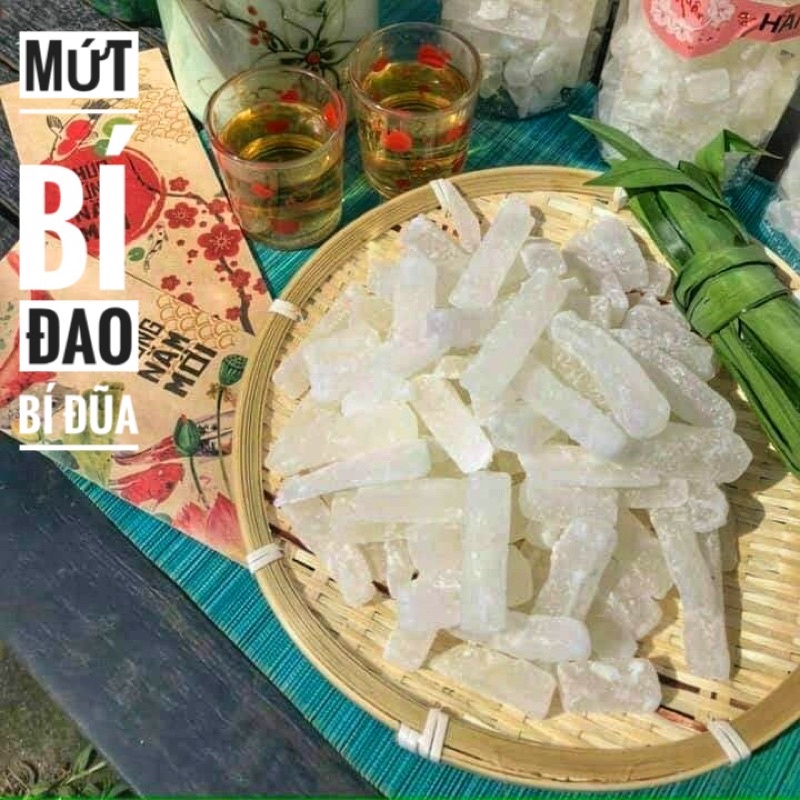 (Loại Ngon Ko Tẩy Trắng) Mứt Bí Đao Đũa Ngọt Thanh - Hũ 500Gr