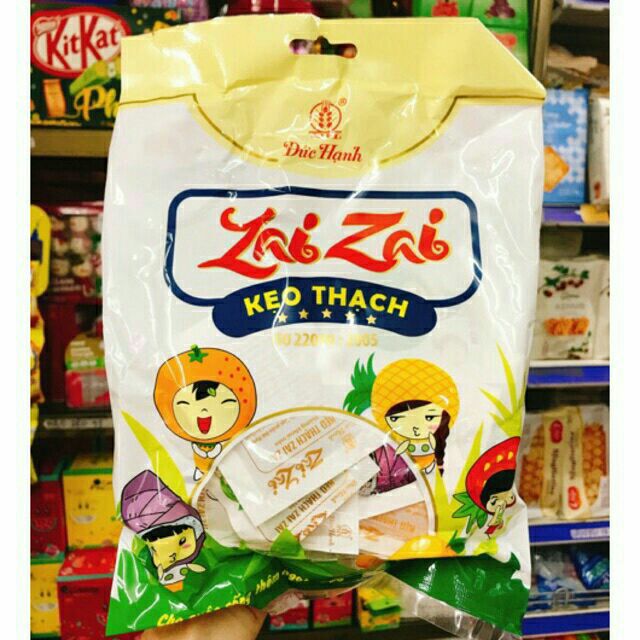 COMBO 3 GÓI THẠCH ZAI ZAI HIỆU ĐỨC HẠNH MIX ĐỦ 6 VỊ TRÁI CÂY