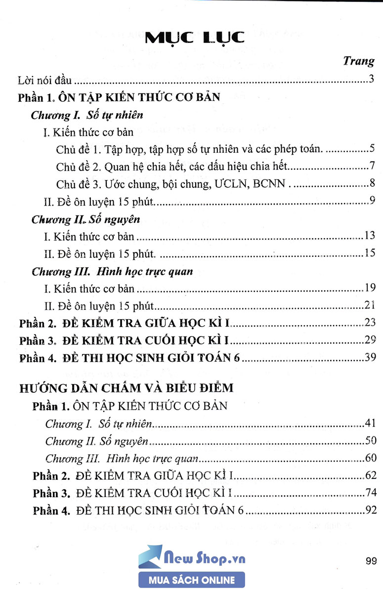 Sách - Đề Kiểm Tra Toán Lớp 6 -HA (Biên Soạn Theo Chương Trình Giáo Dục Phổ Thông Mới) - Newshop