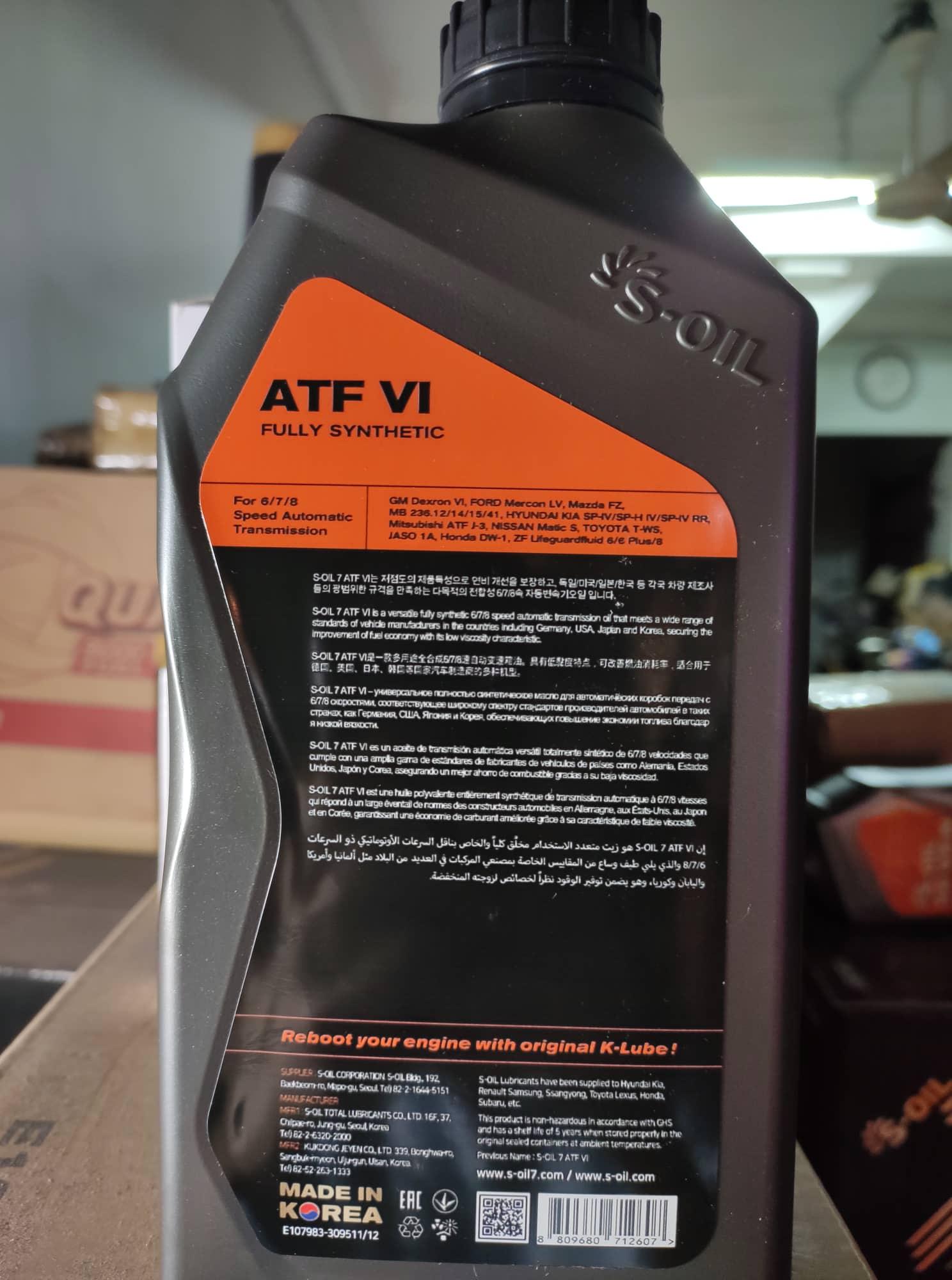 NHỚT HỘP SỐ TỰ ĐỘNG DEXRON ATF VI