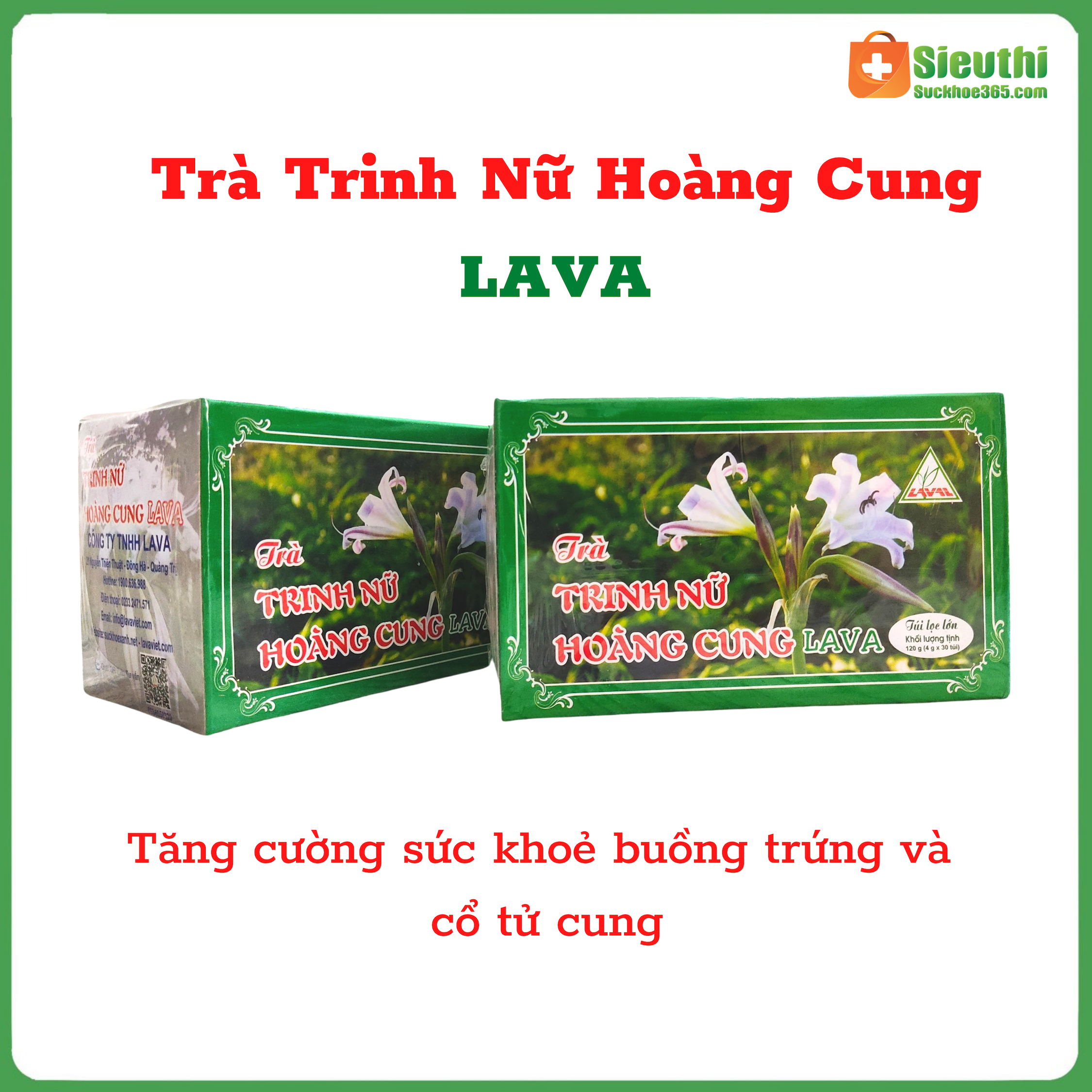 [HCM]Trà Trinh Nữ Hoàng Cung Túi Lọc Lava Giảm Đau Bụng Kinh Kinh Không Đều U Xơ Tử Cung U Nang Buồng Trứng Siêu Thị Sức Khoẻ 365