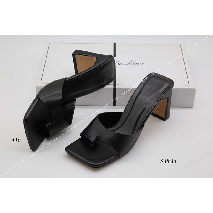 Guốc cao gót xỏ ngón 5 phân da mền mẫu hot