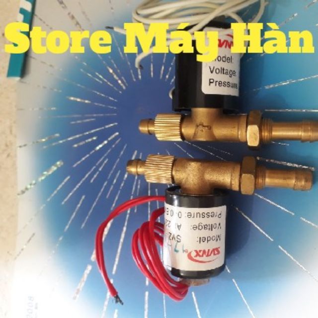 Van khí dùng cho máy hàn Tig Plasma Mig DC 24V- AC 220V