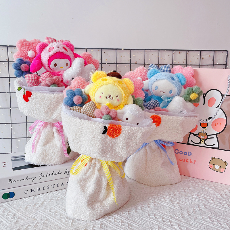 Bó hoa gấu bông Sanrio