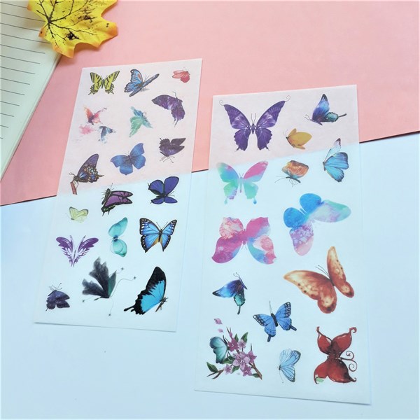 Bộ 6 Tấm Sticker Dán Trang Trí - Con Bướm