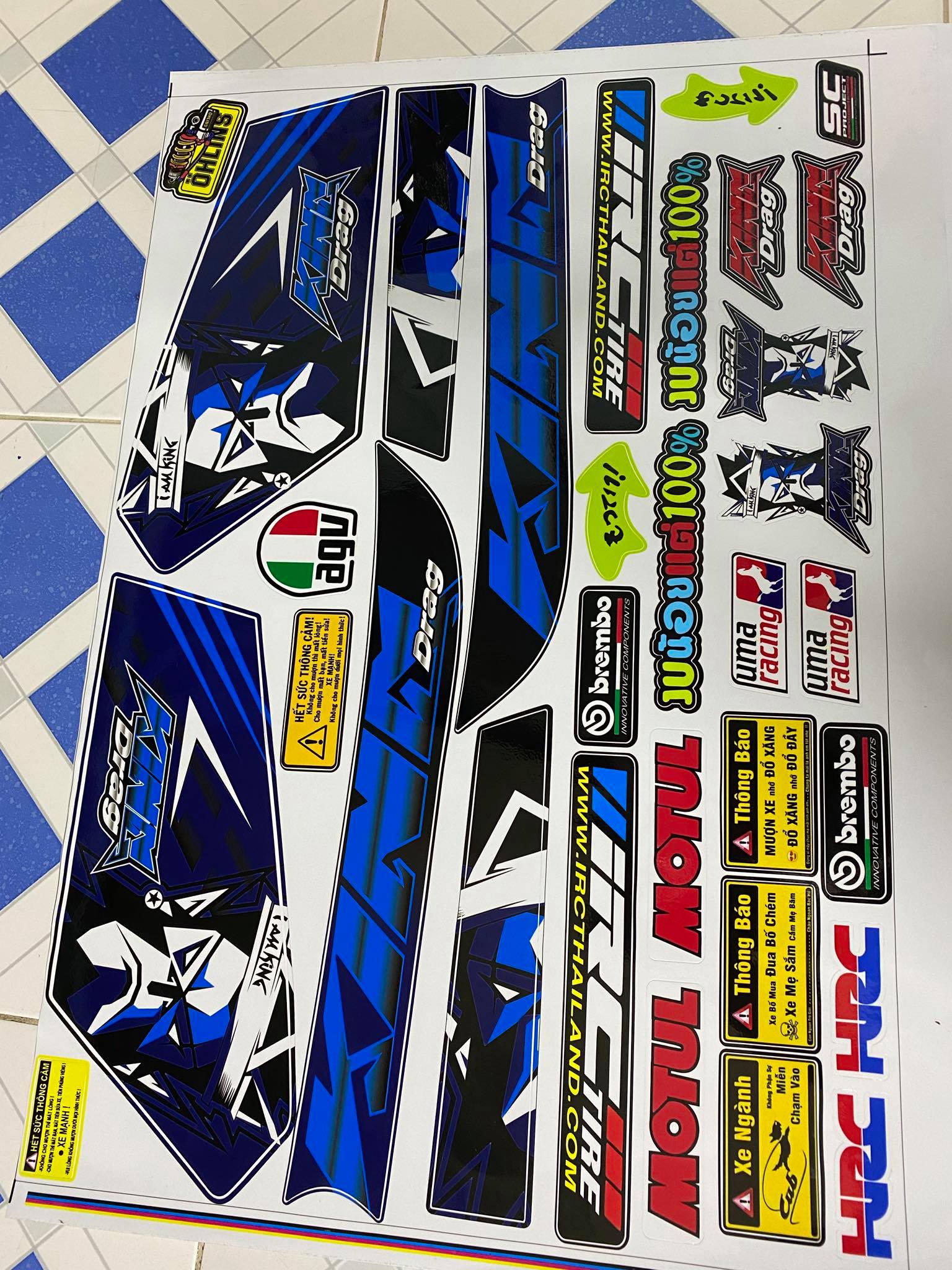 [HCM]TEM RỜI CUB 82 KING DRAG XANH DƯƠNG