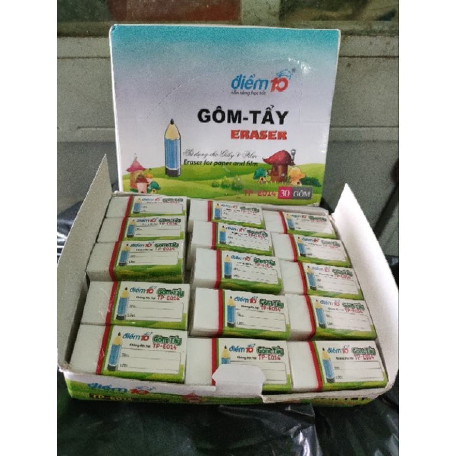 Gôm tẩy chì điểm 10 TP-E014 (1 viên)
