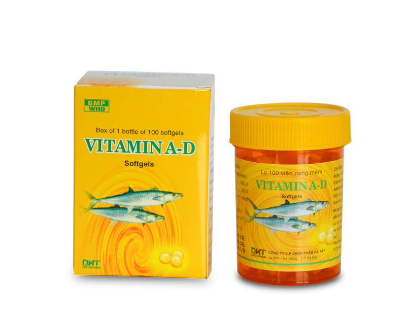 Viên uống Vitamin A-D Chai 100 viên