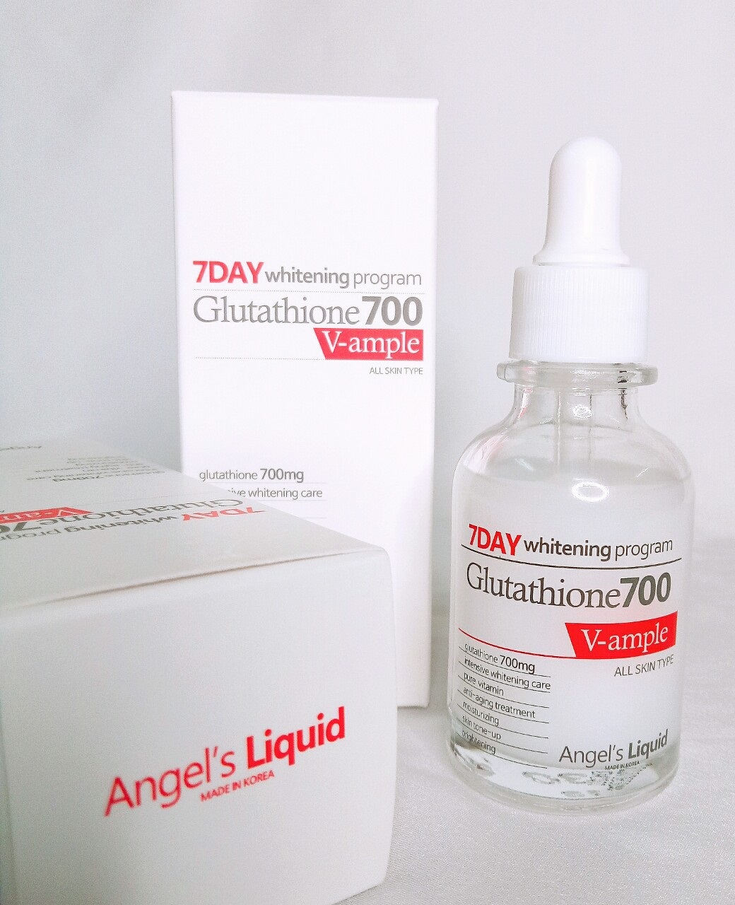 [HCM]Huyết Thanh Trắng Da 7 Day Whitening Program Glutathione 700 V-Ample