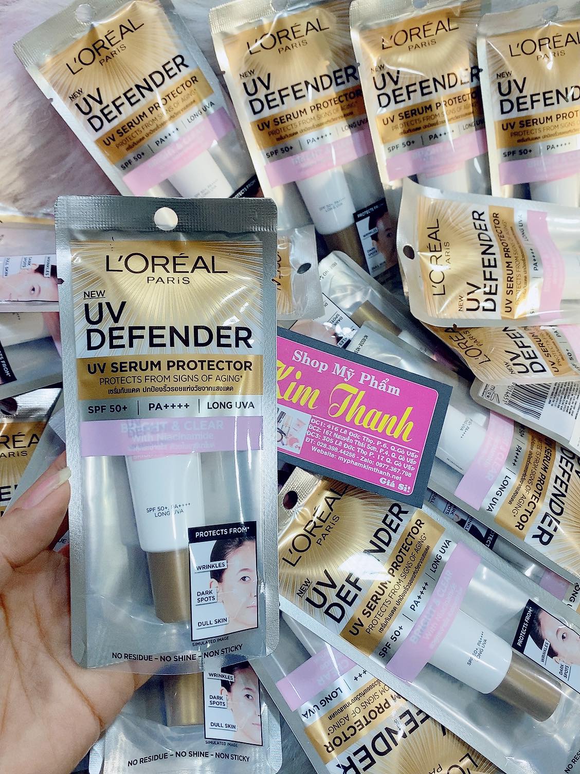 🎁(Tuýp mini dùng thử) Kem chống nắng Loreal UV Defender SPF50+ PA++++ 15ml