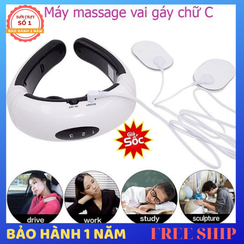 Máy massage cổ vai gáy KL5830, Máy mát xa xung điện trị liệu cổ vai gáy KL5830 - Bảo hành 12 tháng