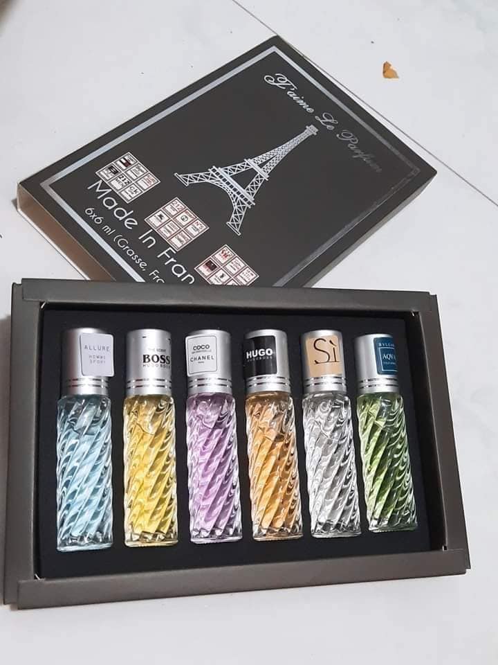 Set nước hoa 6 chai lăn tháp