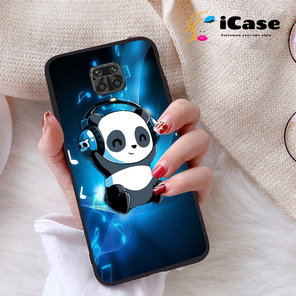 Ốp lưng Xiaomi Redmi Note 9S viền dẻo TPU BST Panda