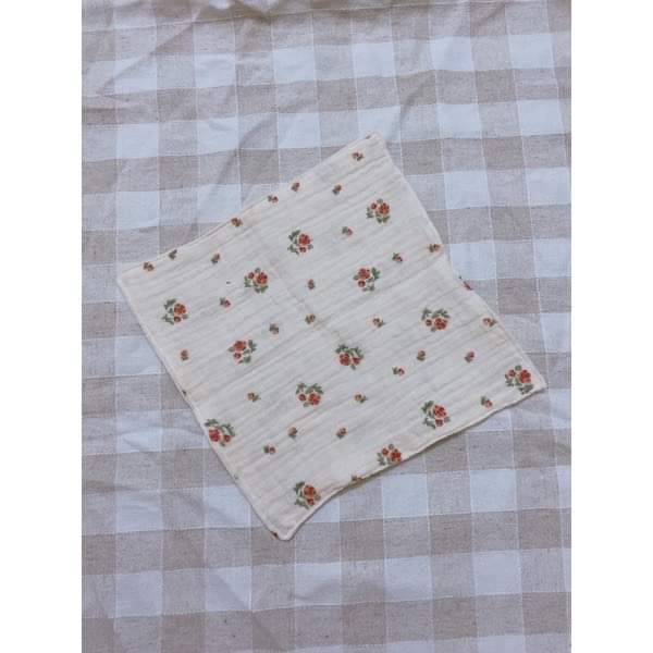 Khăn tay, khăn mặt vải Muslin hoa
