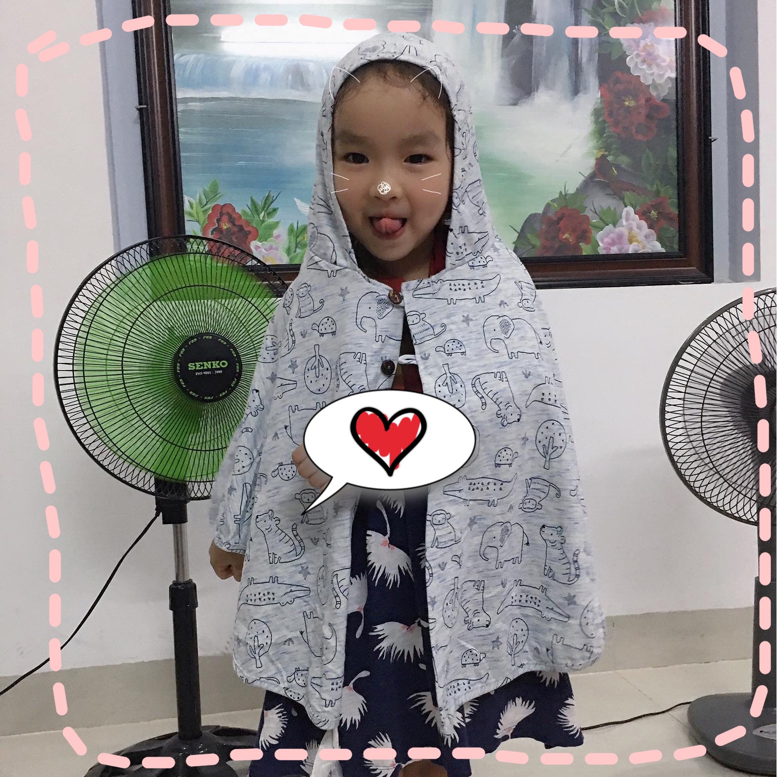 ÁO CHOÀNG CHỐNG NẮNG CHO BÉ