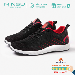 Giày Thể Thao Sneaker Nam Basic MINSU M2518 Style Bata Hàn Quốc Thoáng Khí Phù Hợp Đi Chơi thumbnail