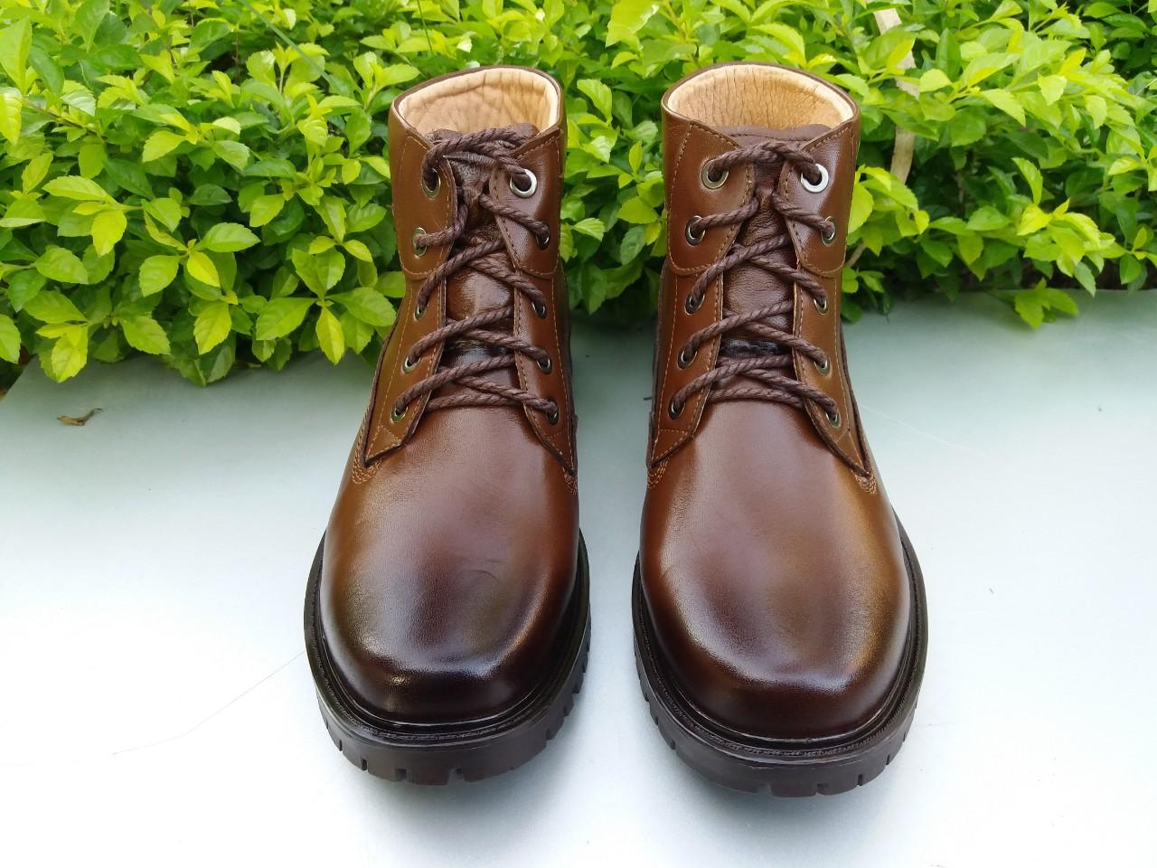 Giầy đốc (boot) cao cổ nam da bò