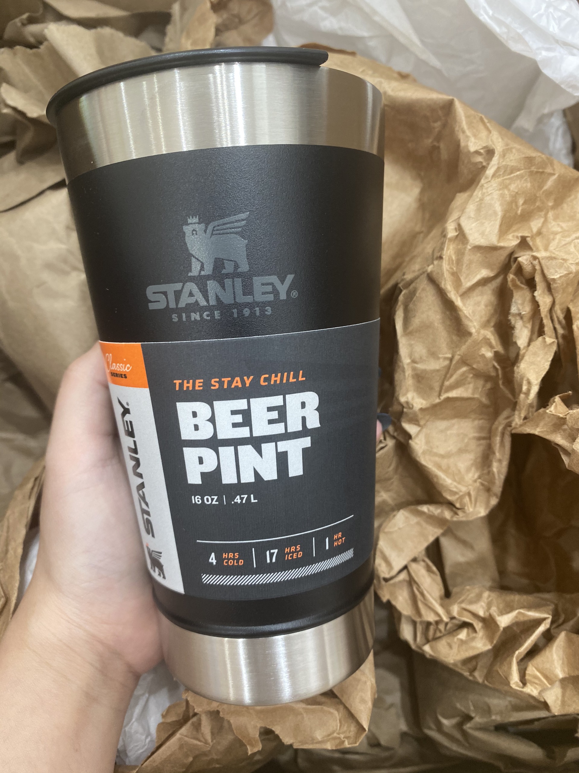 Ly Stanley Stay Chill Beer Pint 16Oz
