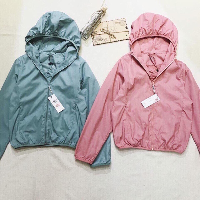 Áo Khoác Gió Uniqlo Màu Hồng