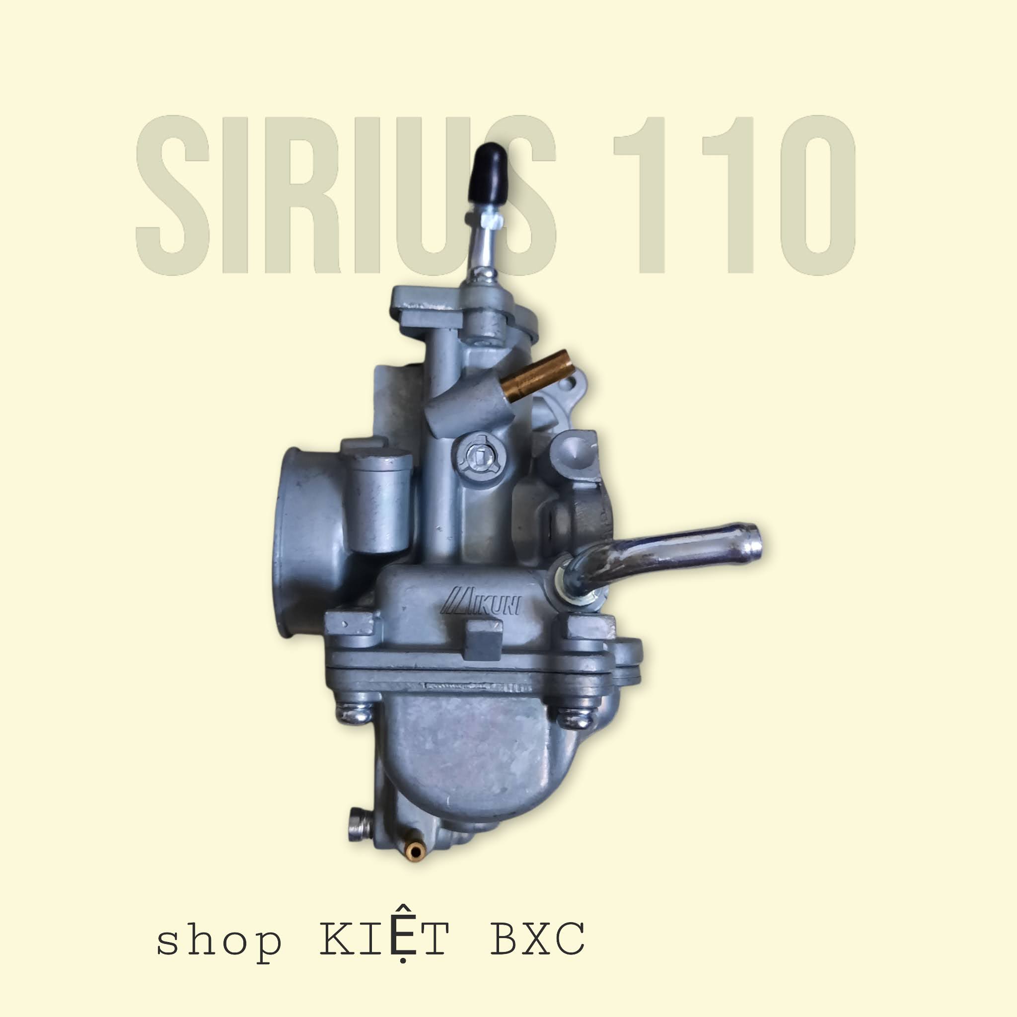 BỘ CHẾ HÒA KHÍ : SIRIUS 110 (XĂNG CƠ)