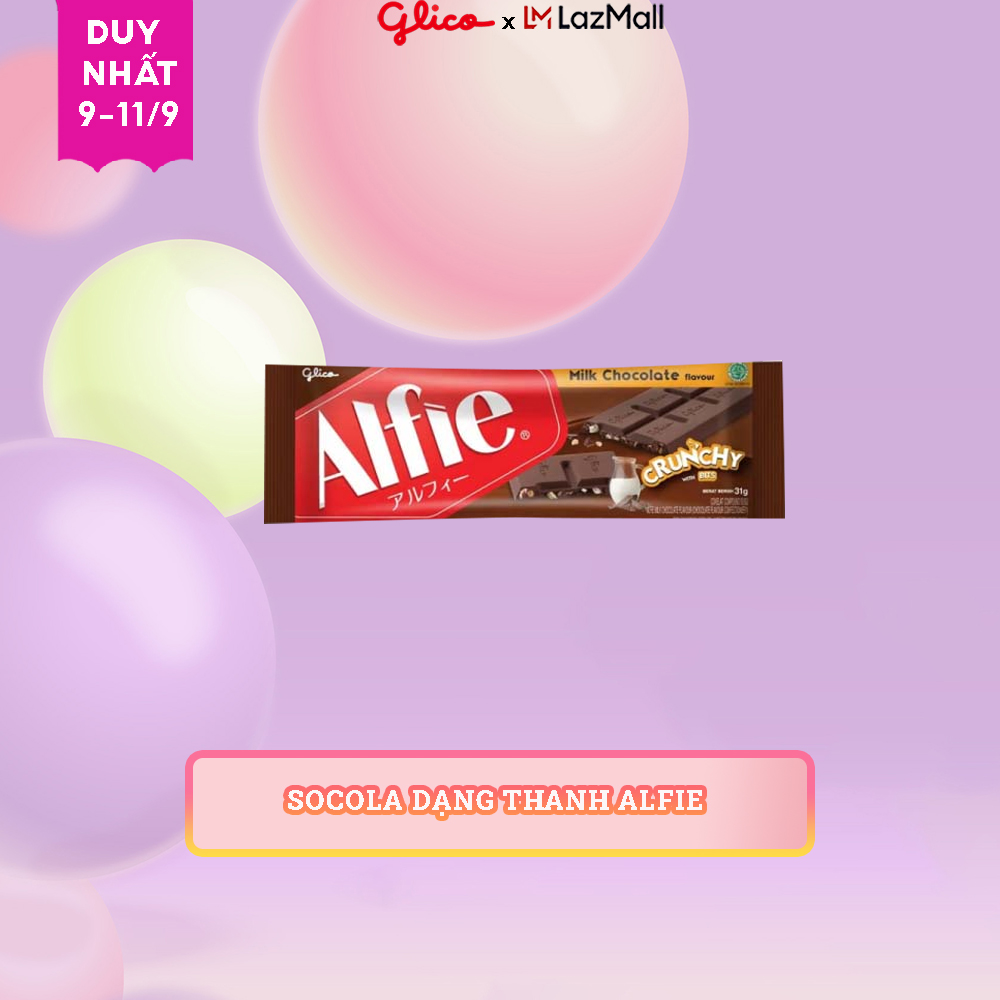 Combo 2 thanh Socola Dạng Thanh Glico Alfie vị Socola