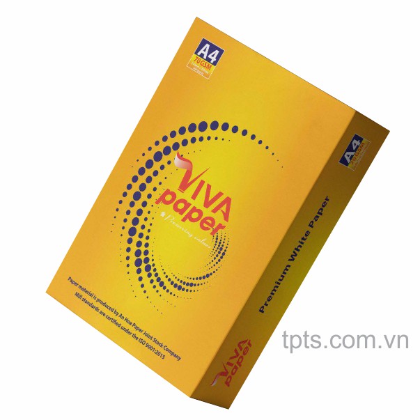 500 tờ - giấy in Viva paper A4, 70 gsm, trắng mịn, in không lem, không kẹt giấy