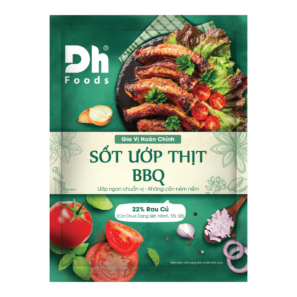 Combo Sốt thịt nướng BBQ Dh Foods 65gr - Sốt Ướp Thịt Tuyệt Hảo Từ Cà Chua