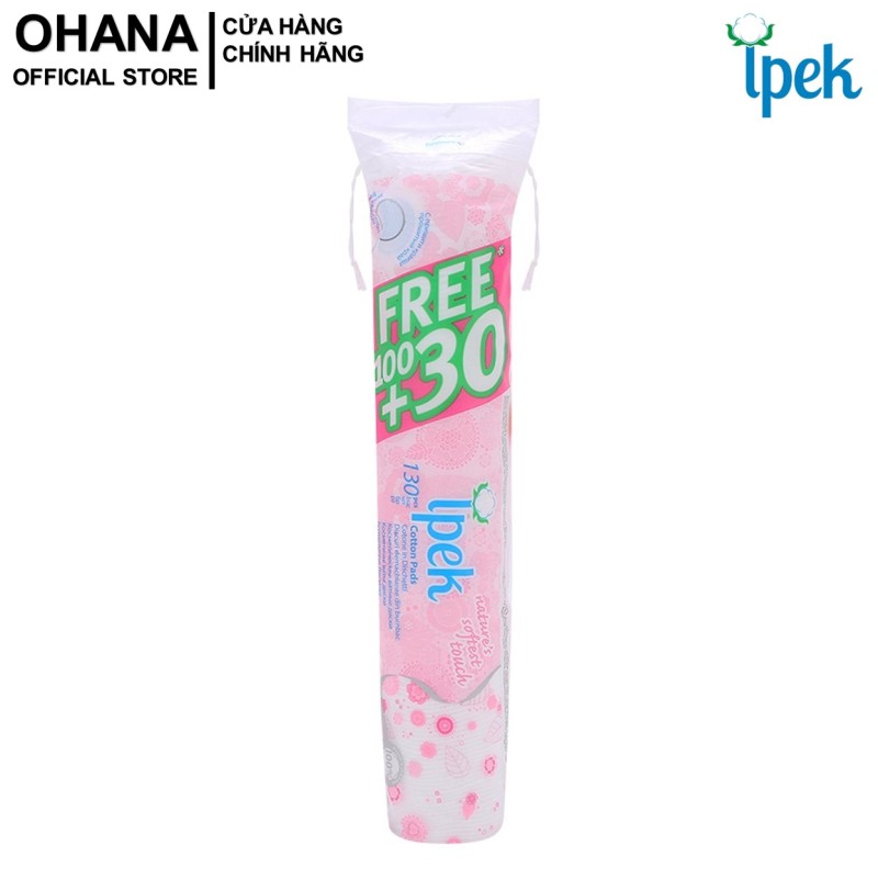 Bông Tẩy Trang IPEK 130 Miếng Cotton Pads Thổ Nhĩ Kỳ