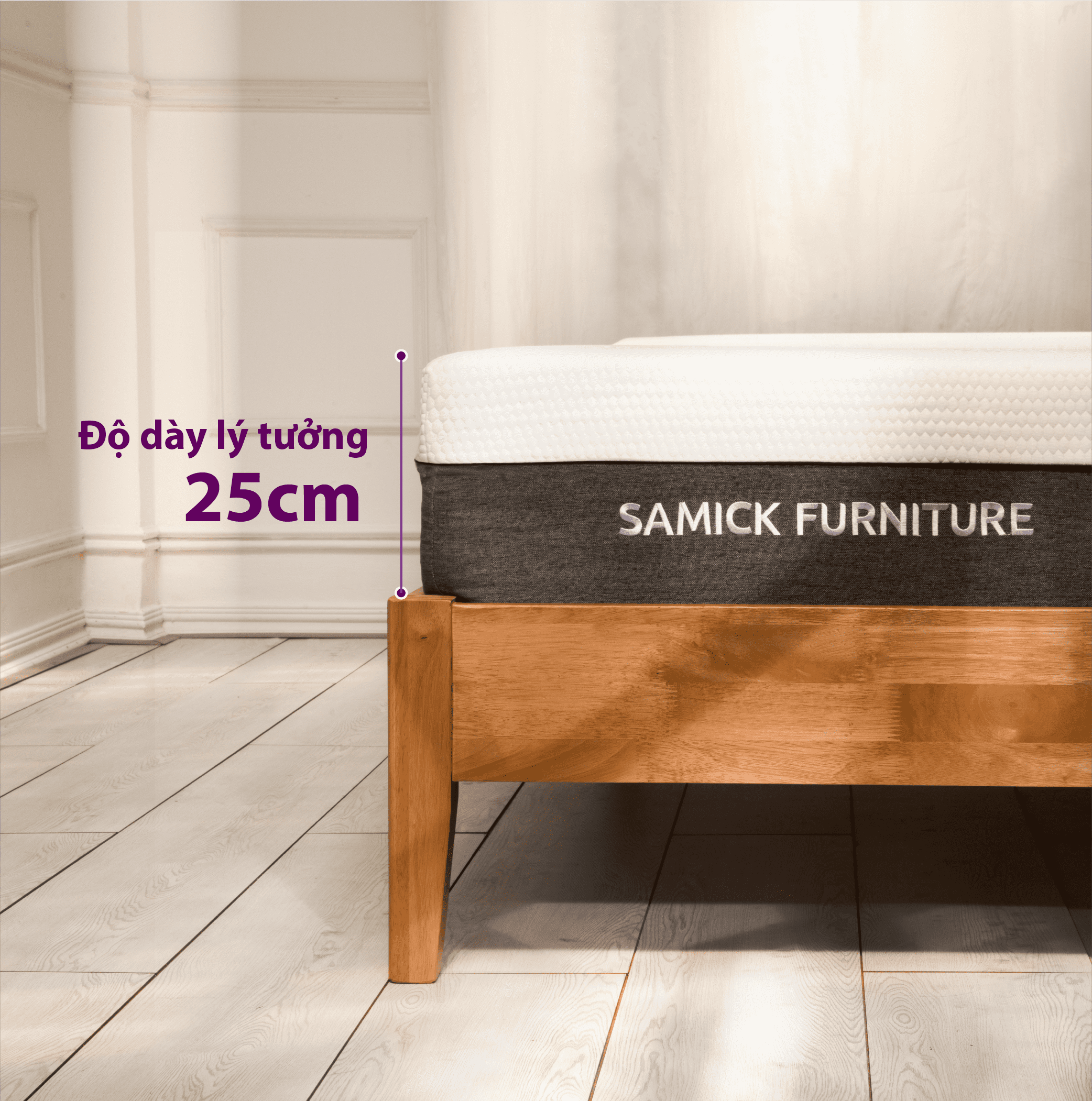 Nệm Cao su Memory Foam Cao Cấp Samick Hàn Quốc - Cosy