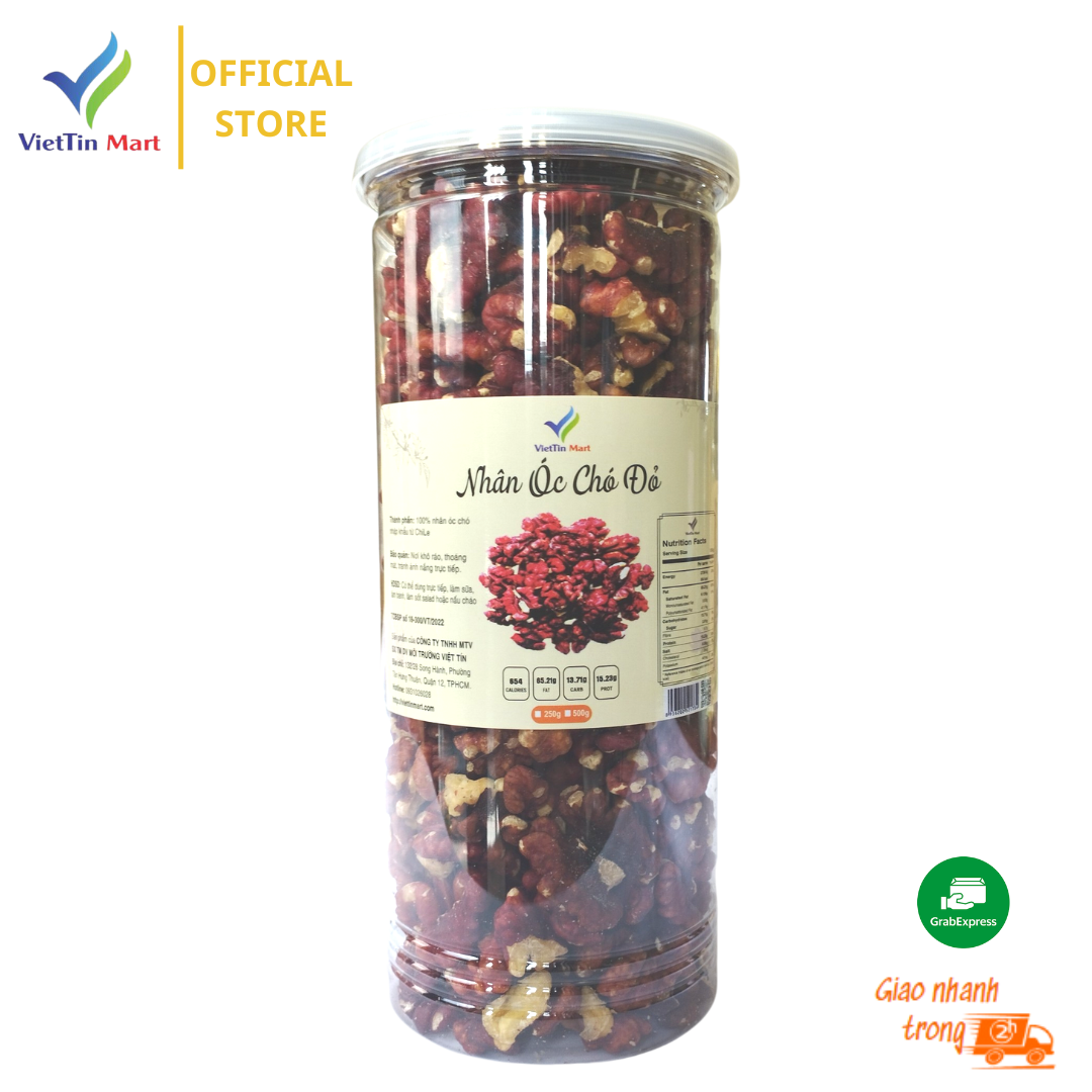 Nhân óc chó đỏ hàng xuất khẩu 500g